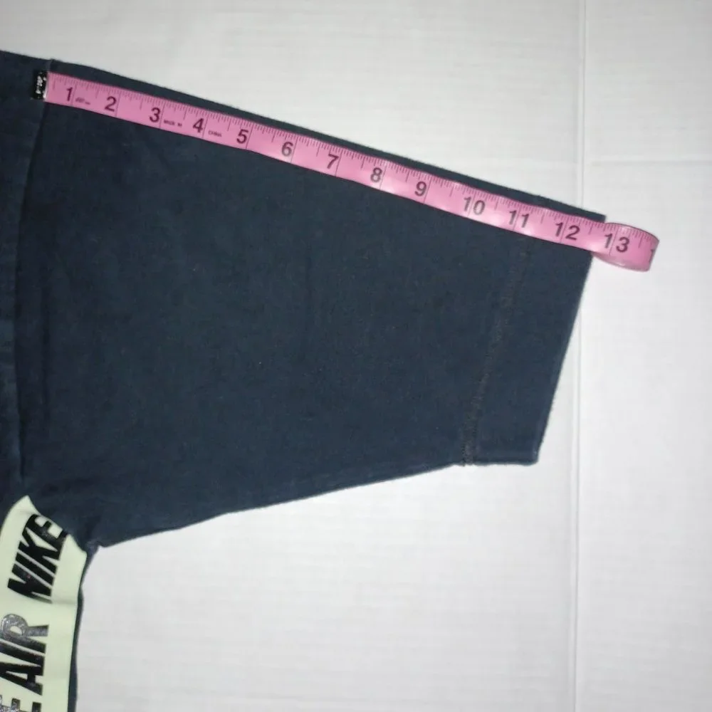 NIKE AIR WOMEN'S 100% COTTON BLACK HEAVY WEIGHT T SHIRT - Picture 6 of 10